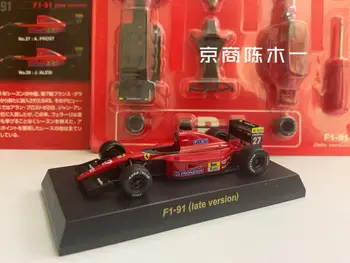 1/64 KYOSHO Ferrari F1-91 Prost поздняя версия гоночного автомобиля f1 Коллекция игрушек из литого под давлением сплава для украшения автомобиля