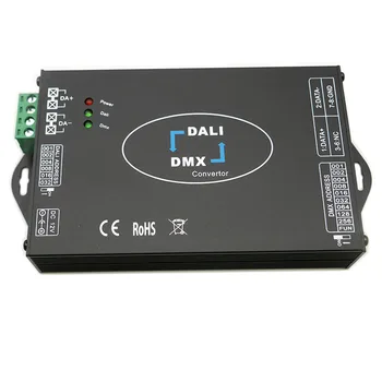 12 В 24 В постоянного ТОКА Светодиодный преобразователь сигнала DALI DMX512 DALI в DMX512/DMX в контроллер преобразования сигнала с затемнением сигнала DALI