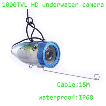 15-метровая подводная камера для рыбалки, водонепроницаемая камера для дайвинга 1000TVL