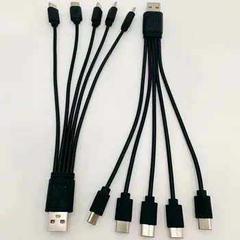 2023 Новый Короткий кабель USB-Type C длиной 0,2 м 5 В 1 TPE USB-кабель для Быстрой Зарядки, Зарядное Устройство Samsung Huawei Xiaomi для всех телефонов