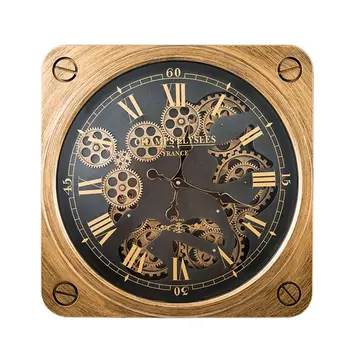3D Скандинавские Большие Настенные часы, Старинные Часы, Настенное Украшение для дома, Золотые Часы, Украшение гостиной в индустриальном стиле, Подарок Zegary