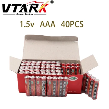 40 шт. высококачественная углеродистая батарейка типа АА ААА 1,5 В, игрушечный пульт дистанционного управления, безопасная батарея, взрывозащищенная, без ртути, больше мощности