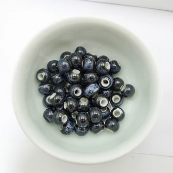 7 # 100шт Цзиндэчжэньские Керамические бусины DIY Ceramics Procelain Бусина для Изготовления ювелирных изделий 7 мм Бусины #A501C