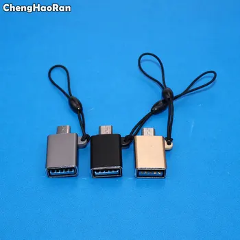 ChengHaoRan Micro USB Male to USB 2.0 Женский Адаптер OTG Конвертер Для Телефона Android Планшетного ПК Подключение к U Flash Мыши Клавиатуры