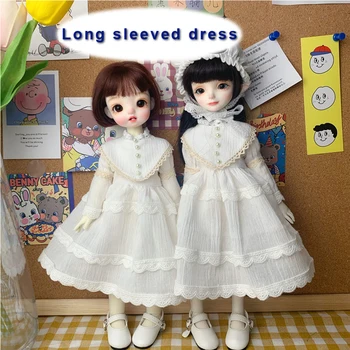 H02-019 детская игрушка ручной работы BJD/SD кукольная одежда 1/6 30 см Простая и роскошная белая юбка со шляпой 2 шт./компл.