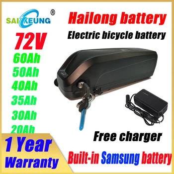 Hailong 18650 Max 72v 3000w Комплект для Переоборудования Электрического велосипеда 60v 48v 1500w Lityum Pil Paketi 20 30 35 40 50 60ah Литиевая батарея