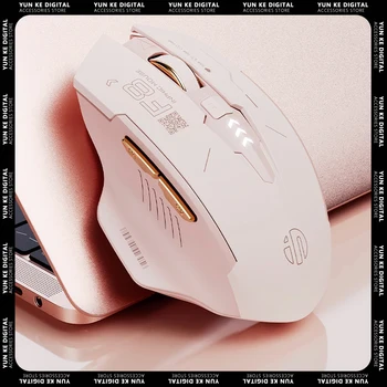 Inphic F8 Беспроводная Воздушная мышь Bluetooth 2,4 ГГц, Трехрежимная мышь с разрешением 2400 точек на дюйм, Перезаряжаемая Для компьютерной игры, Аксессуар