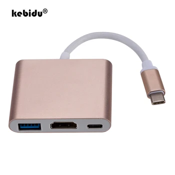 kebidu Type C К USB 3.0 Адаптер Для Зарядки Конвертер USB-C 3.1 Концентратор Адаптер для Mac Air Pro Huawei Mate10 Samsung S8 Plus