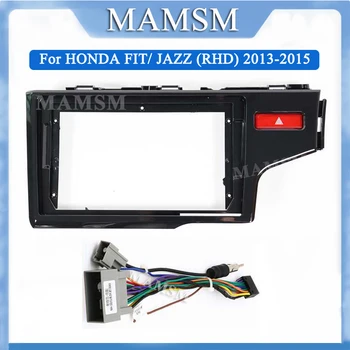 MAMSM 10,1-дюймовая аудиокадровая рамка Fasxia, передняя панель автомобильного радио, панель GPS навигации Для HONDA FIT/JAZZ (RHD) 2013-2015