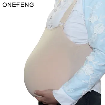 ONEFENG 2000-4600 г/шт. Силиконовая тканевая сумка для живота, накладной живот для трансвестита, красивая для ложных беременных