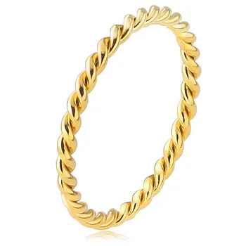 Ramos 2 мм Обручальное кольцо с веревкой на костяшках пальцев из нержавеющей стали для женщин, девочек, укладки ювелирных изделий