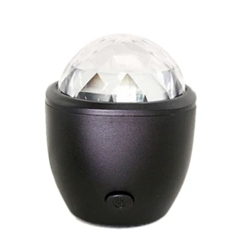 USB Crystal Magic Ball Flash DJ Огни, Диско-шар, Проектор для вечеринки, Мини-Светодиодная Голосовая активация для дома, KTV, автомобиля
