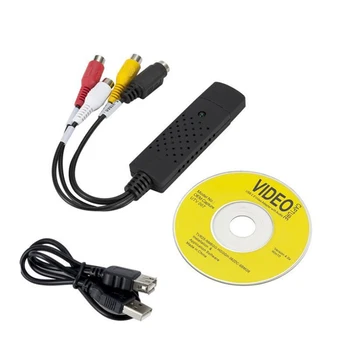 USB2.0 Адаптер для карты захвата аудио-видео для Win7/8/XP/Vista с USB-кабелем для ТВ-тюнера Конвертер для захвата видео