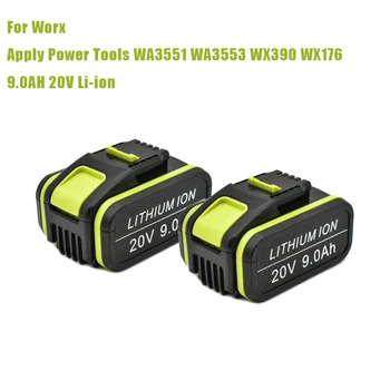 WX550 20V 9000mAh Литиевая Аккумуляторная Батарея для Электроинструментов Worx WA3551 WA3553 WX390 WX176 WX178 WX386 WX678