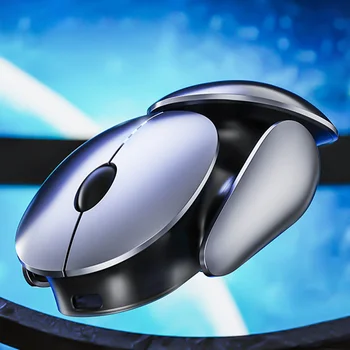 X2 Металлическая беспроводная мышь 2,4 G USB, эргономичная игровая мышь Type-C, перезаряжаемая, Красная оптическая Компьютерная мышь Mause для ПК, ноутбука