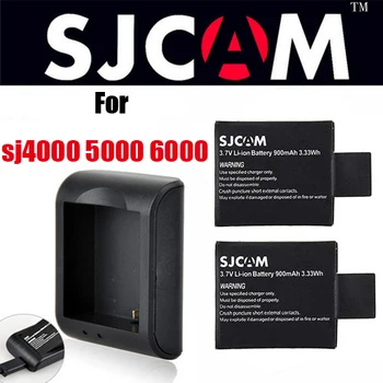 Аккумулятор SJ 4000 900 мАч 3,7 В 3,33 Втч С зарядным устройством переменного постоянного тока Для Спортивной Цифровой камеры GoPro SJ4000 batterie С зарядным устройством