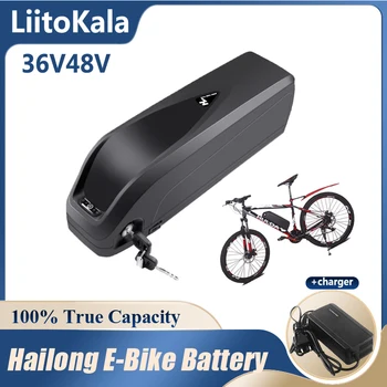 Аккумулятор для электрического Велосипеда LiitoKala Hailong 18650 Cells Pack 36V 48V 10Ah 12Ah 15Ah 20Ah Мощный Велосипедный Литиевый Аккумулятор