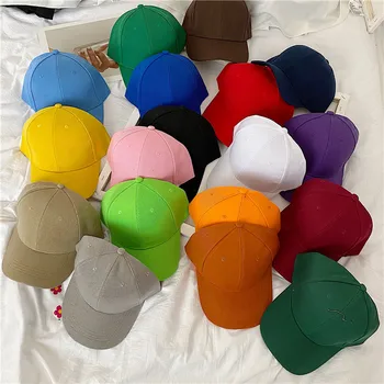 Бейсбольная кепка ярких цветов 2022, Однотонные Регулируемые кепки, Уличные Шляпы, Облегающие Повседневные модные шляпы в стиле хип-хоп для мужчин, женщин, Унисекс