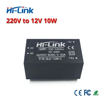 Бесплатная доставка 5шт 220 В 12 В/10 Вт 2A AC DC изолированный коммутационный понижающий модуль питания AC DC конвертер HLK-10M12