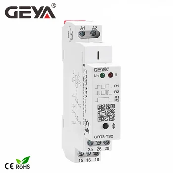 Бесплатная доставка GEYA GRT8-TS Bluetooth Реле контроля времени AC/DC24V-240V Включение-выключение беспроводного таймера 16A Мобильное приложение для управления