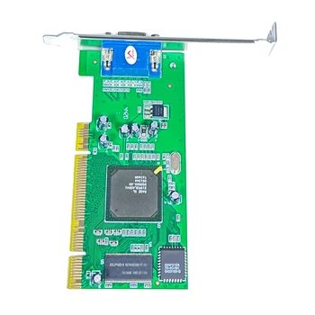 Видеокарта с несколькими дисплеями, 8 МБ, 32-битный Адаптер видеомодуля VGA, низкопрофильная карта PCI для ATI Rage XL SDRAM