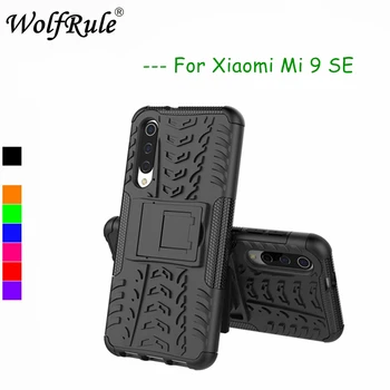 Для Xiaomi Mi 9 SE Чехол Для Xiaomi Mi9 SE, Двухслойный Бронированный силиконовый чехол для Xiaomi Mi 9 SE, держатель для телефона, подставка, Чехол