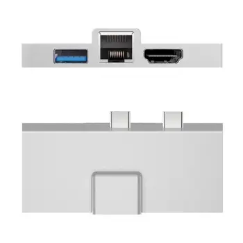 Док-станция 7-в-1 для Surface X/8/9 Док-станция Gigabit LAN HDMI-совместимый коаксиальный концентратор расширения USB3.0