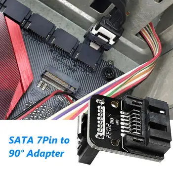 Заголовок материнской платы Быстрая Подключаемая игра без потерь Материнская плата SATA 7Pin 90-градусный Угловой Мини-внутренний разъем для компьютера SSD