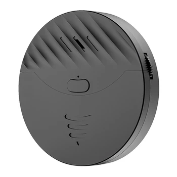 Интеллектуальная WiFi сигнализация Tuya, датчик вибрации дверей и окон, оповещение о безопасности, работает с Alexa, Smart Life (черный)