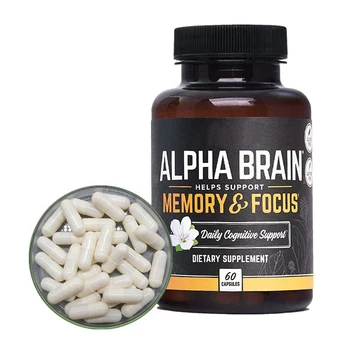 Капсула Alpha GPC intelligence capsule из 2 бутылок, способствующая обогащению мозга пищевыми добавками, капсула для вегетарианства, содержащая холин фосфатидилсерин