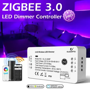 Кнопка сброса Aubess Zigbee 3.0, умный контроллер светодиодной ленты, диммер, работа с приложением Tuya SmartThings, дистанционное управление Alexa RF