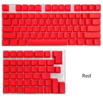 Колпачки для мини-механической клавиатуры из PBT, подходят для клавиатуры 61/64/68/71/82/84 с прозрачными буквами RGB