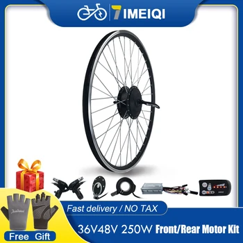 Комплект для Переоборудования электрического велосипеда 36 В 48 В 250 Вт EBike Бесщеточный Мотор-Ступица Комплект Колес велосипеда bicicleta electrica для 16-29 дюймов 700C