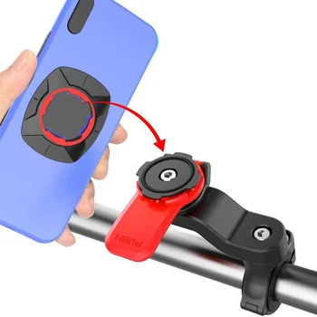 Кронштейн для телефона, держатель для велосипеда, скутера, мотоцикла, Навигационный держатель для велосипеда с возможностью поворота на 360 градусов для iPhone, кронштейн для замка безопасности