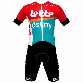 ЛАЗЕРНАЯ РЕЗКА Skinsuit 2023 Lotto Dstny TEAM Боди КОРОТКАЯ Велосипедная Майка Велосипедная Одежда Maillot Ropa Ciclismo