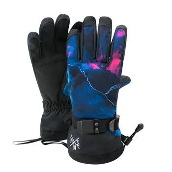 Лыжные перчатки Женские Мужские Водонепроницаемые теплые с сенсорным экраном, Катание на лыжах, Сноуборде, Спортивное снаряжение на открытом воздухе, Мужские Женские зимние перчатки