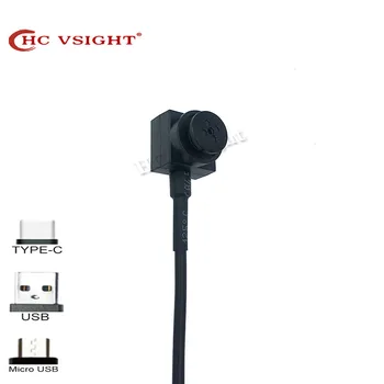 Мини-размер USB-камеры Type C 720P Размером 15 * 15 мм, кнопка видеонаблюдения, OTG USB-камера для мобильных телефонов Android