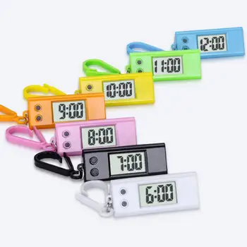 Мини-электронные часы Креативные Многофункциональные часы Брелок Декор Портативный ЖК-цифровой дисплей Электронные часы для офиса
