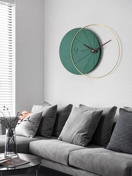 Настенные часы в Скандинавском стиле для гостиной, дома, доступной роскоши, Модные, современные и уникальные, Креативные, Величественные, декоративные настенные
