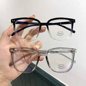 Негабаритные Очки для близорукости Для женщин и мужчин, очки с большой оправой, блокирующие синий свет, Близорукость, Роскошные Очки по Рецепту с диоптриями