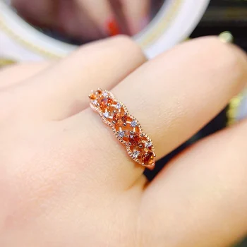 Обручальное кольцо из стерлингового серебра 925 пробы с Топазом, кольцо с натуральным камнем, женские роскошные ювелирные изделия бесплатной рассылки, женский оригинальный ювелирный бутик