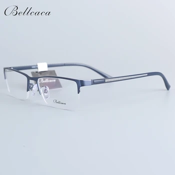 Оправа для очков Bellcaca Мужские очки Nerd Компьютерные Оптические Прозрачные линзы Оправа для очков для мужчин 12002