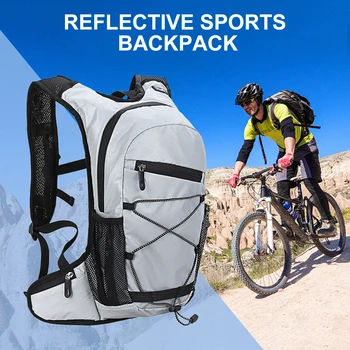 Походная сумка для воды, Велосипедный светоотражающий рюкзак для велоспорта, Походный рюкзак для бега на спортивном мотоцикле большой емкости