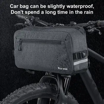 Профессиональная велосипедная сумка с защитой от царапин, универсальная велосипедная сумка на руль, велосипедная передняя сумка, диагональная сумка