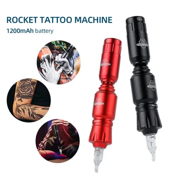 Профессиональная Мини-татуировочная машина Rocket, Японский мотор, интерфейс RCA, поворотная Беспроводная Татуировочная ручка, Перманентный Макияж, Татуировка, Боди-арт