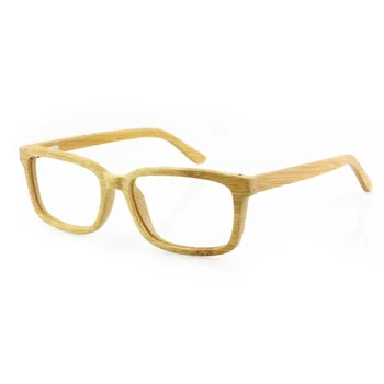 Прямая поставка, Американские Светлые Бамбуковые накладные очки для глаз, прямоугольные деревянные очки без рецепта, которые плавают для мужчин