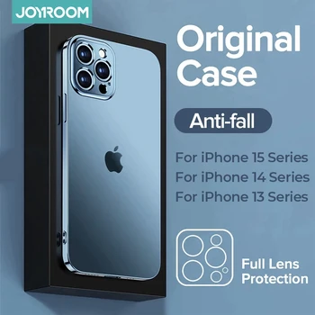 Роскошный чехол Joyroom для iPhone 14 13 12 Pro Max из ТПУ + ПК, противоударные чехлы для телефонов, чехол с полной защитой линз для iPhone 14 13 Case