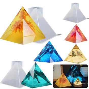 Силиконовые формы пирамиды для смолы, Пирамидальные силиконовые формы для оргонита чакры-Orgone Pyramid DIY Craft-Форма для украшения из смолы