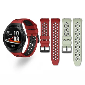 Силиконовый Ремешок для Часов Huawei Watch GT 2e Smartwatch Замена Ремешка GT2e Браслет 22 мм Дышащий Ремешок