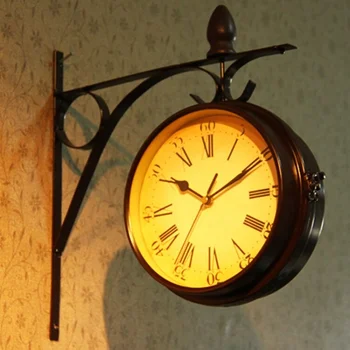 Скандинавские Старинные Настенные часы Креативное Украшение Стильные Необычные Настенные часы Для гостиной Orologio Da Parete Дизайн Дома WZ50WC